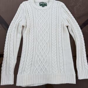 American Eagle Outfitter's Women's Medium Cream Cotton Blend Sweater Size M